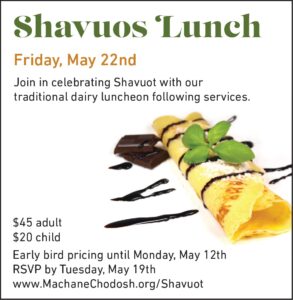 Shavuos lunch